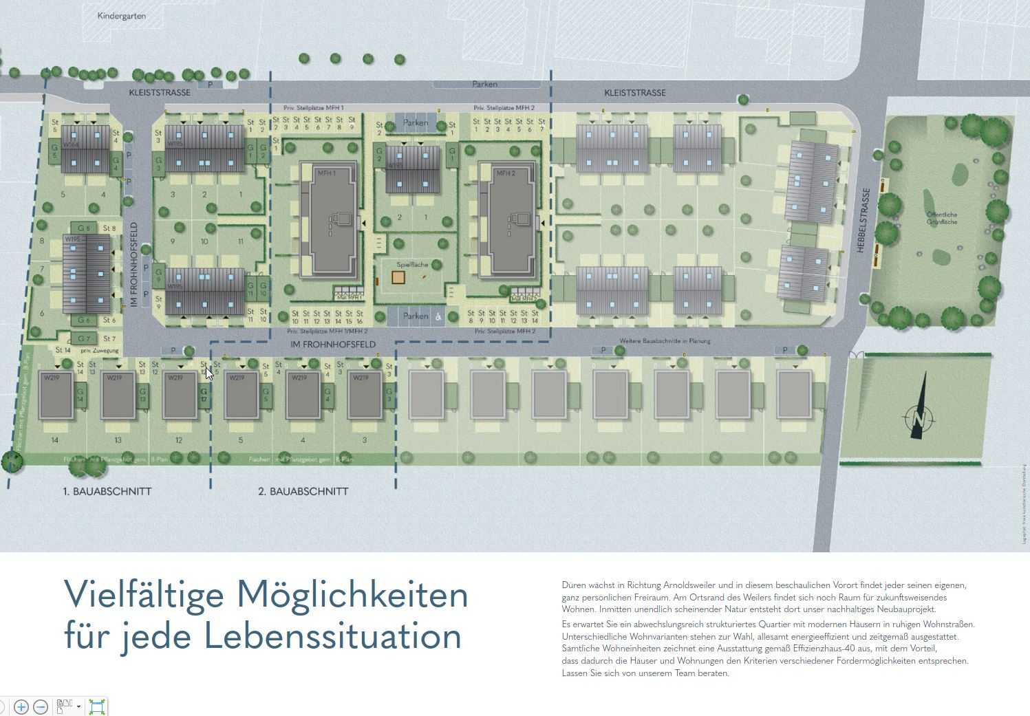 Aktueller Lageplan